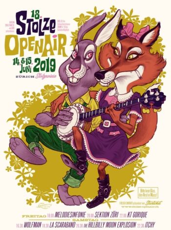 <ul><li><u>2019</u></li>
<li>Melodiesinfonie</li>
<li>Sektion Züri</li>
<li>KT Gorique</li>
<li>Wolfman</li>
<li>La Scaraband</li>
<li>The Hillbilly Moon Explosion</li><li>Itchy</li>