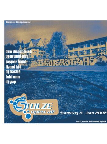 <ul><li><u>2002</u></li>
<li>Duo Düsentrieb</li>
<li>Pourqoi Pas</li>
<li>Jasper Band</li>
<li>Lizard Kid</li>
<li>DJ Bastie</li>
<li>Fabi Ann</li>
<li>DJ Gap</li>
</ul>